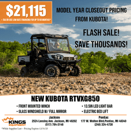 Kubota RTVXG850 GLAS24A