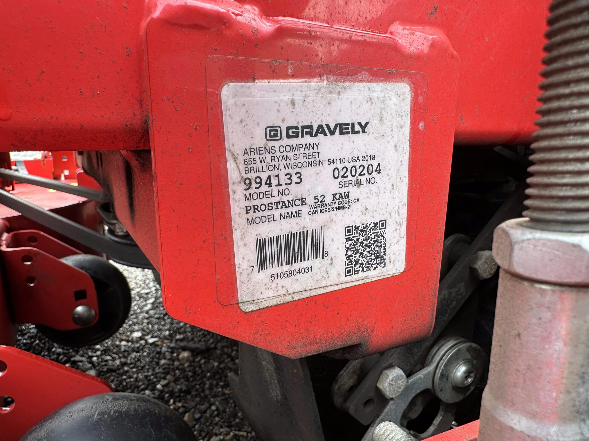 2018 Gravely Pro Stance 52 Kaw