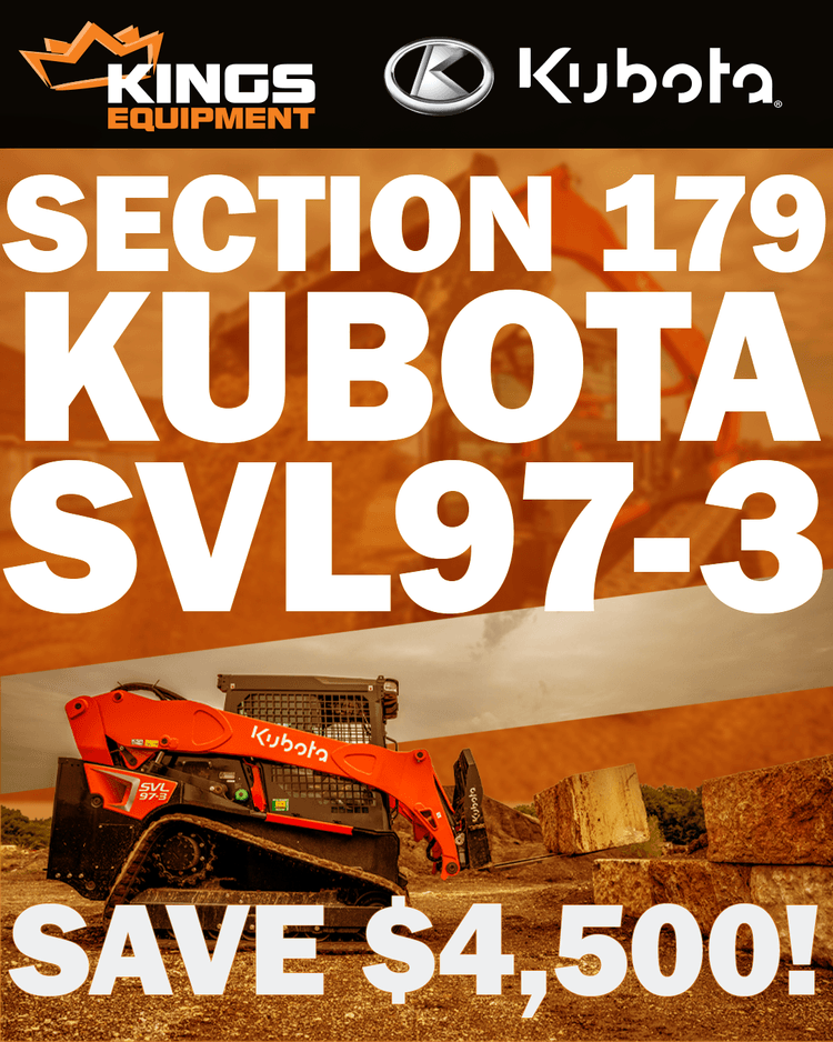 Section 179 Sale Kubota SVL97-3