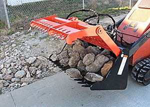 Grapple Bucket for Walk Behind Track Loader Rental